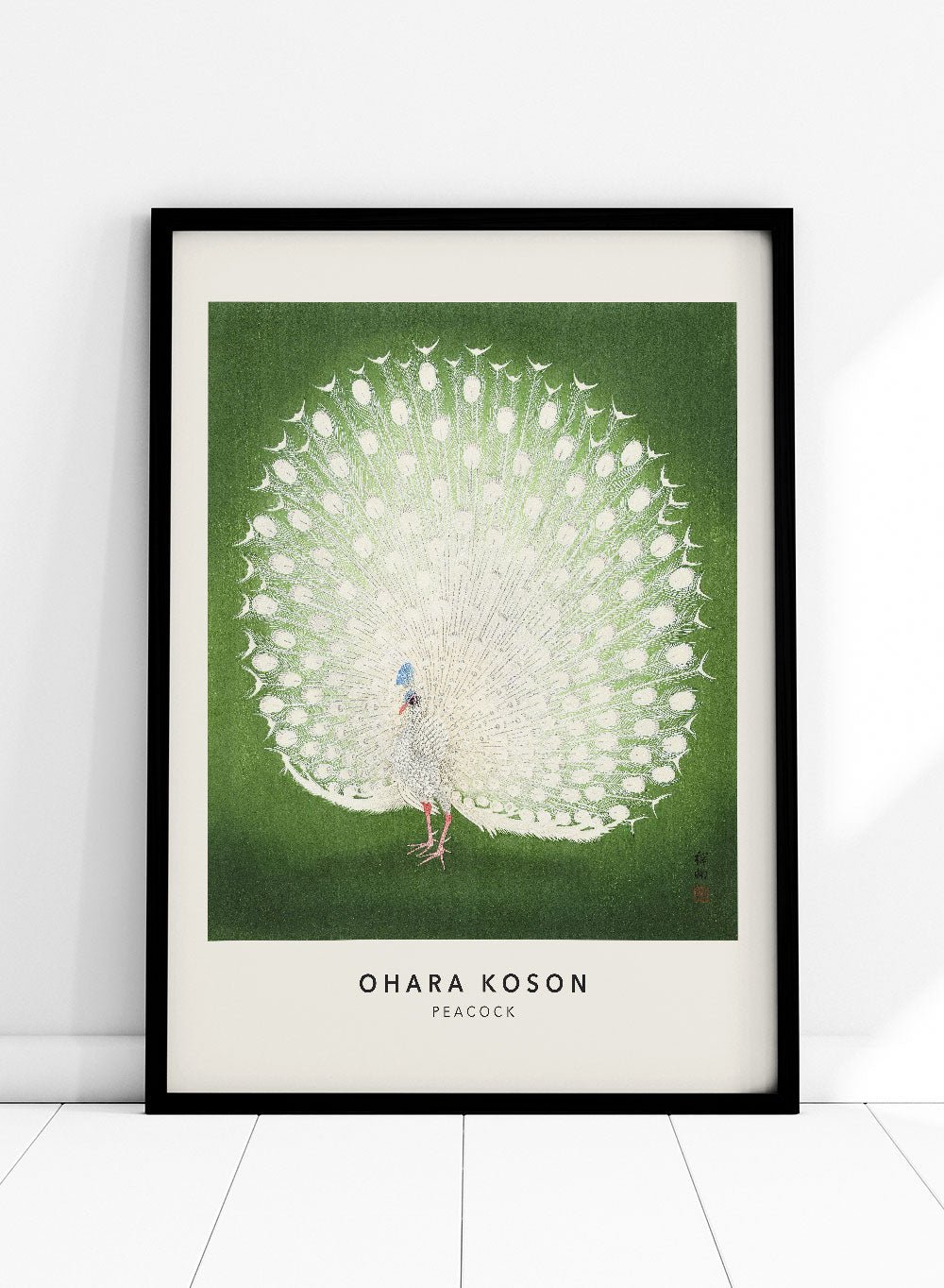 Ohara Koson "Peacock" Art Print_Sugar & Canvas