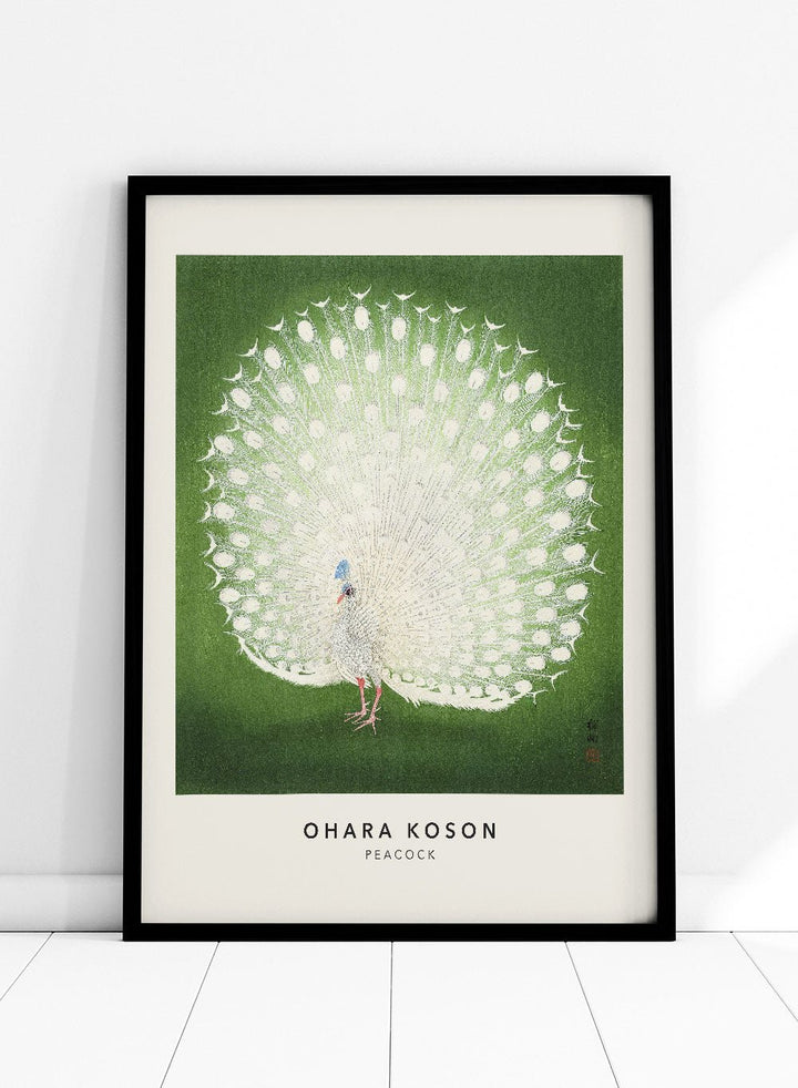 Ohara Koson "Peacock" Art Print_Sugar & Canvas