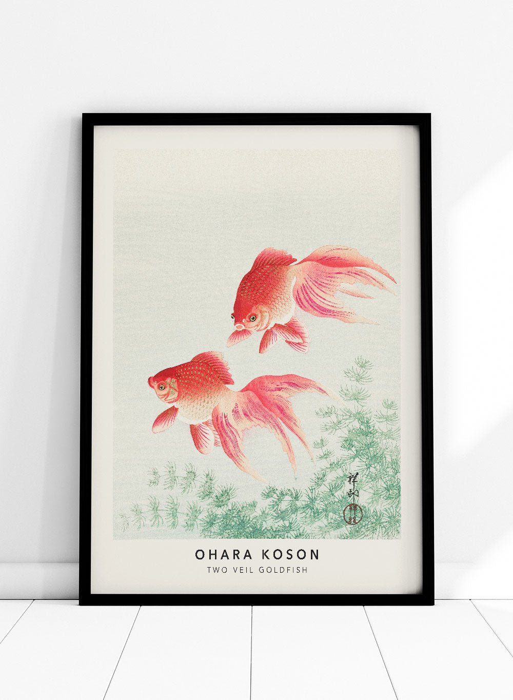 Ohara Koson "Two Veil Goldfish" Art Print_Sugar & Canvas
