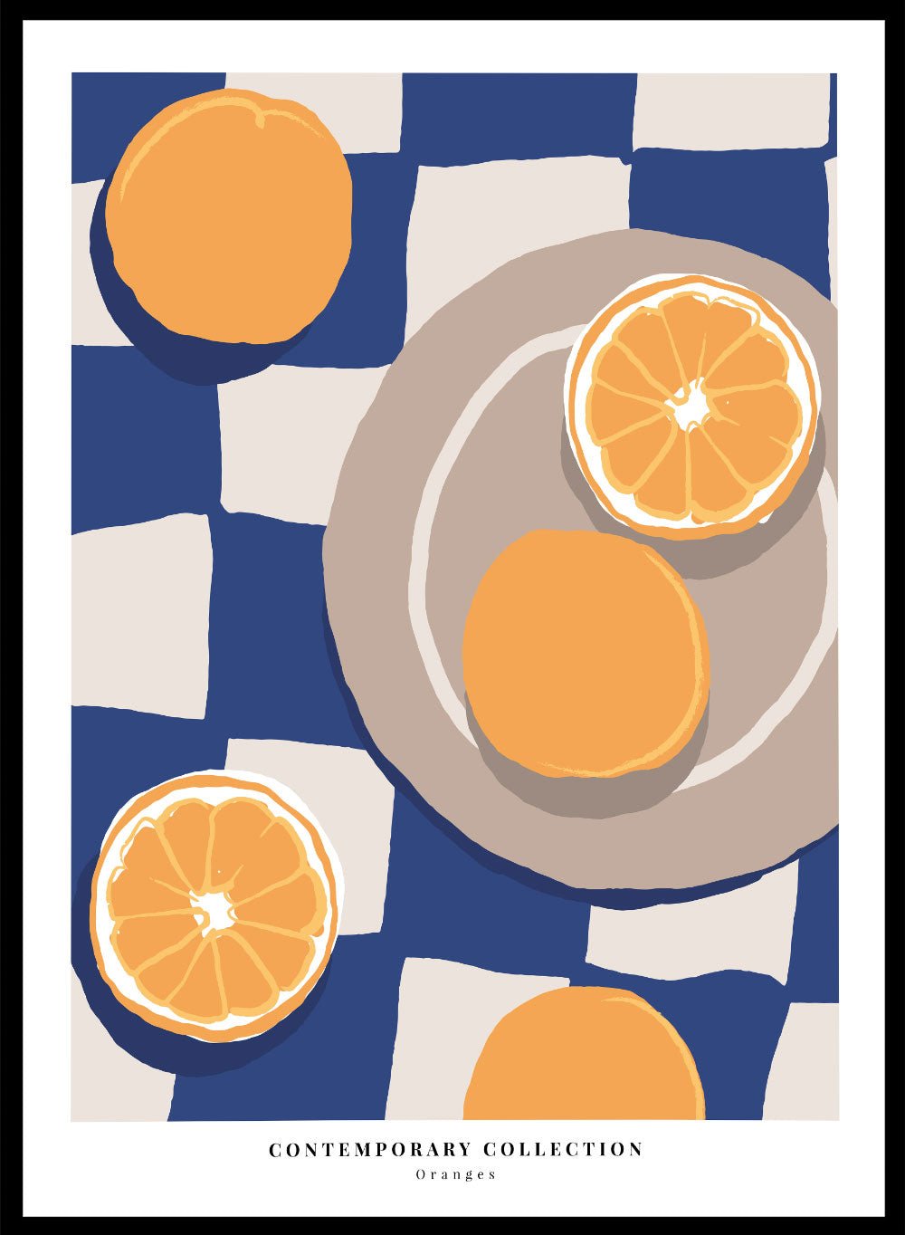 Oranges Kitchen Illustration Art Print_Sugar & Canvas