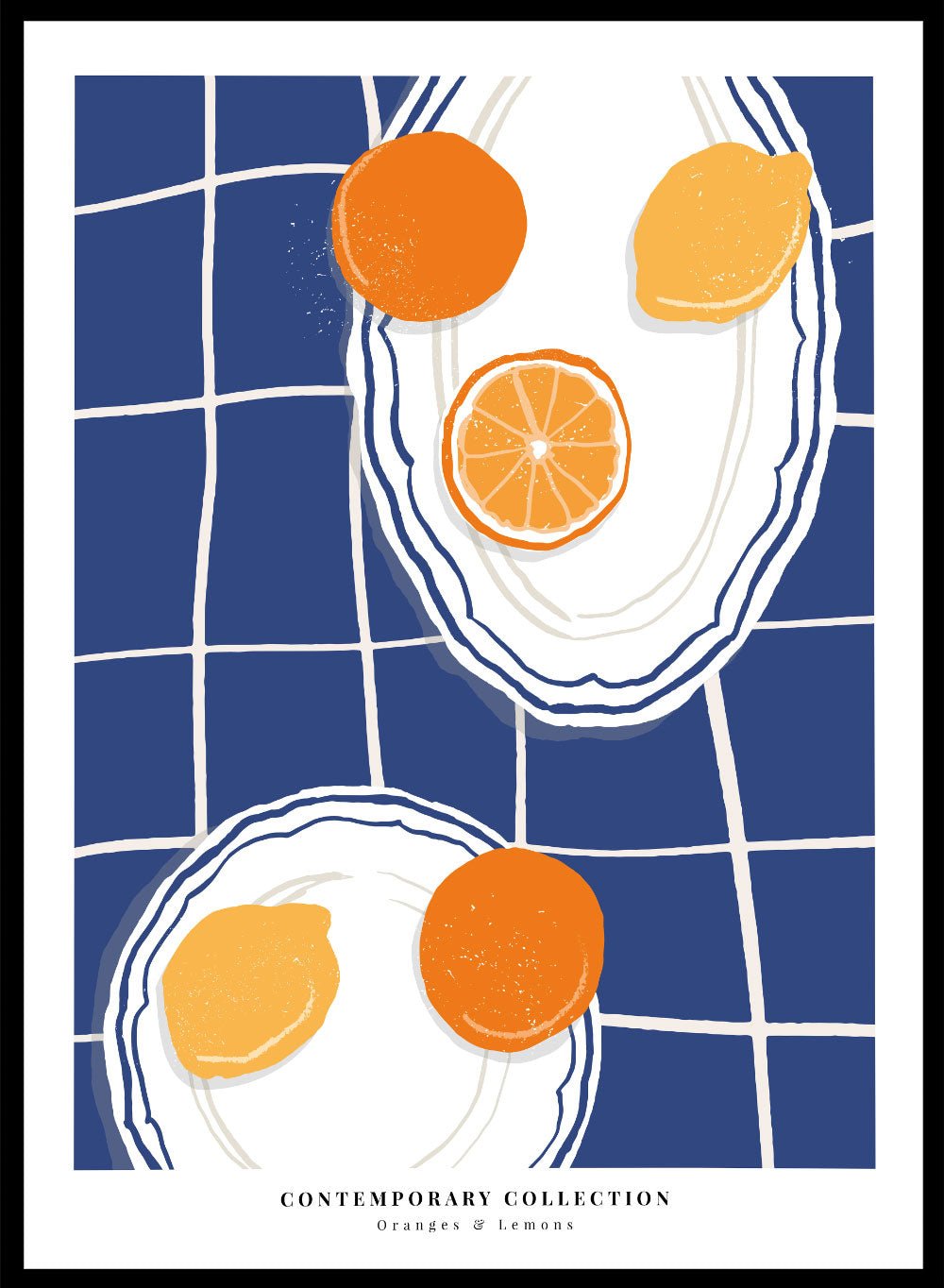 Oranges and Lemons Kitchen Illustration Art Print_Sugar & Canvas