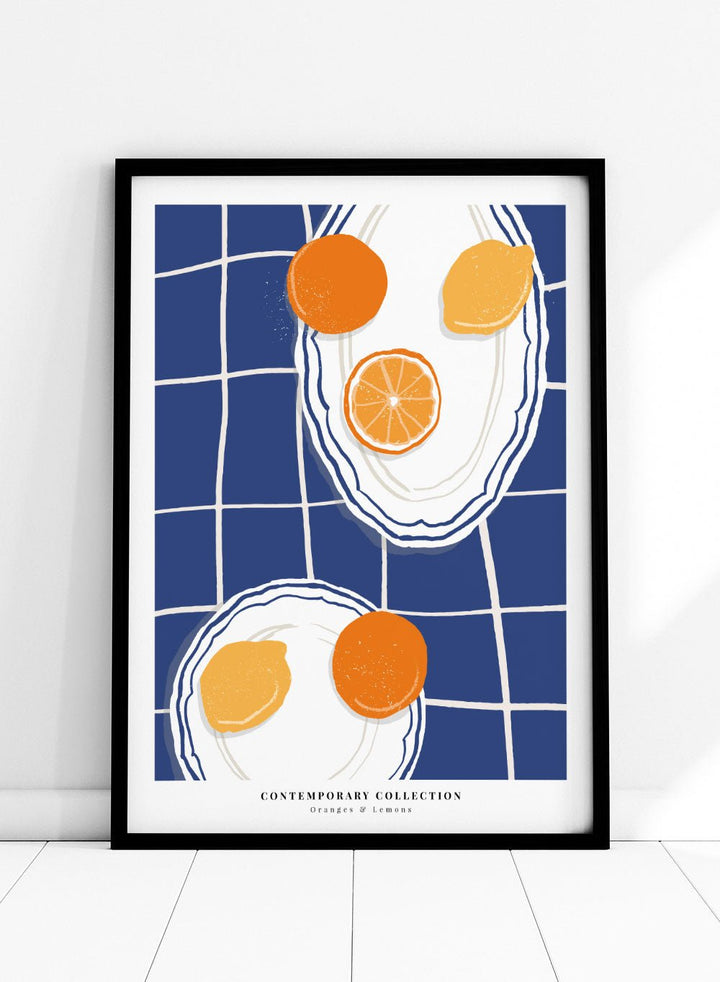 Oranges and Lemons Kitchen Illustration Art Print_Sugar & Canvas