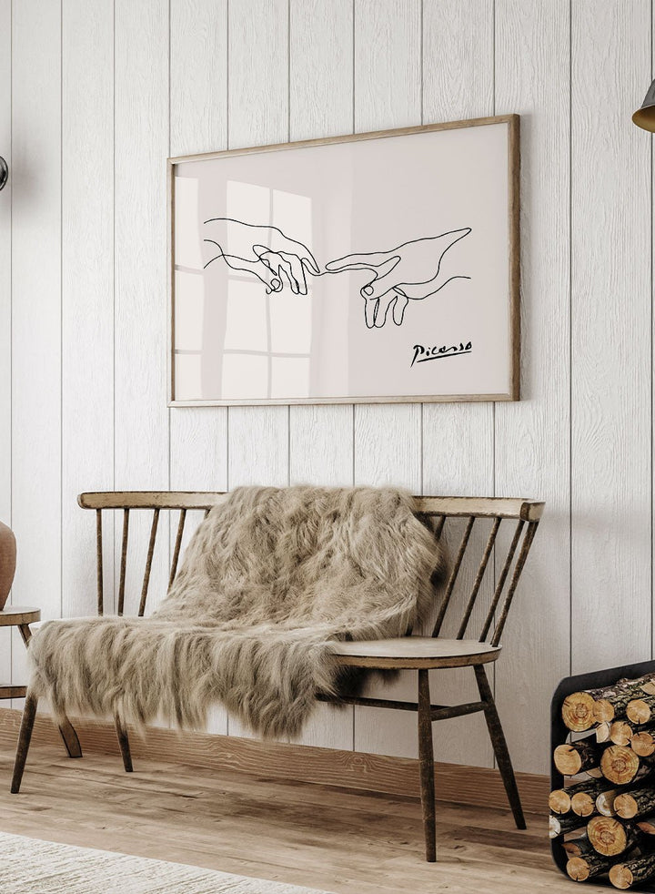 Holding Hands Line Art Print_Sugar & Canvas