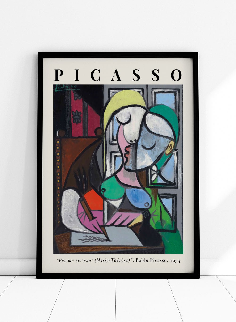 Pablo Picasso Woman Writing (Marie - Thérèse Walter) Art Print_Sugar & Canvas