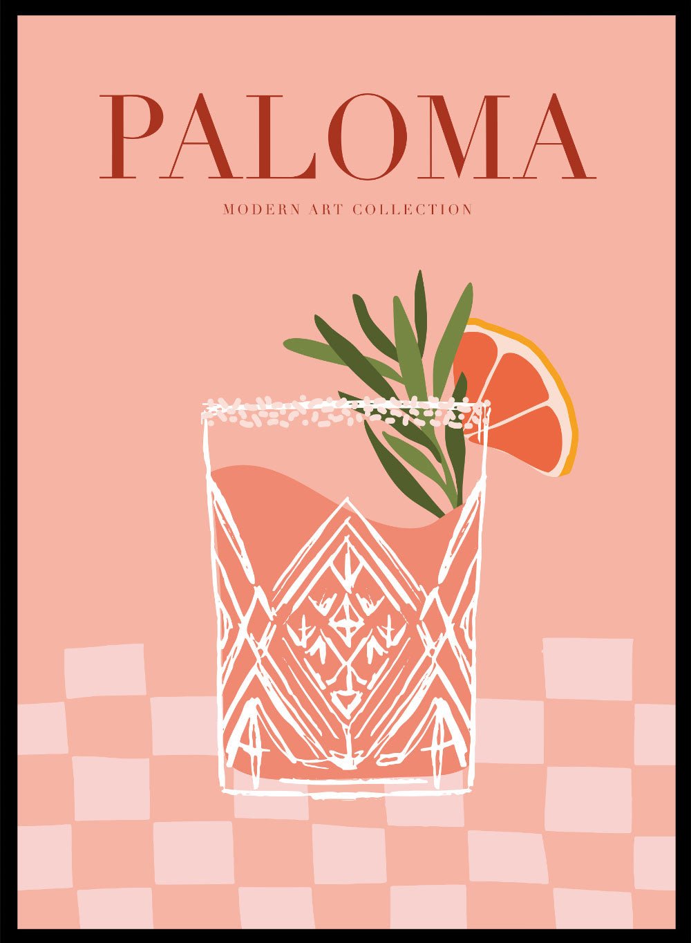 Paloma Drink Bar Art Print_Sugar & Canvas