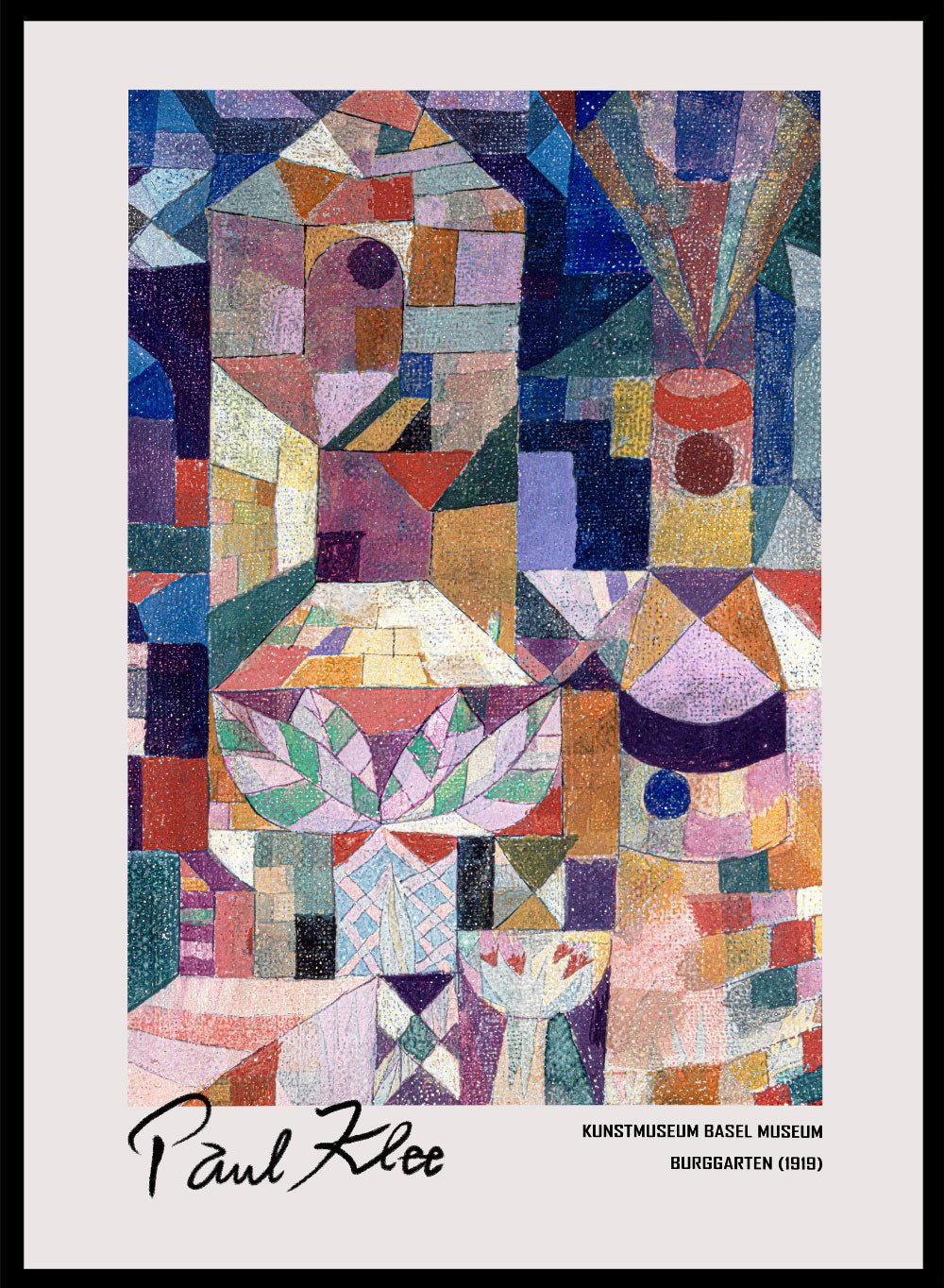 Paul Klee Burggarten 1919 Art Print_Sugar & Canvas