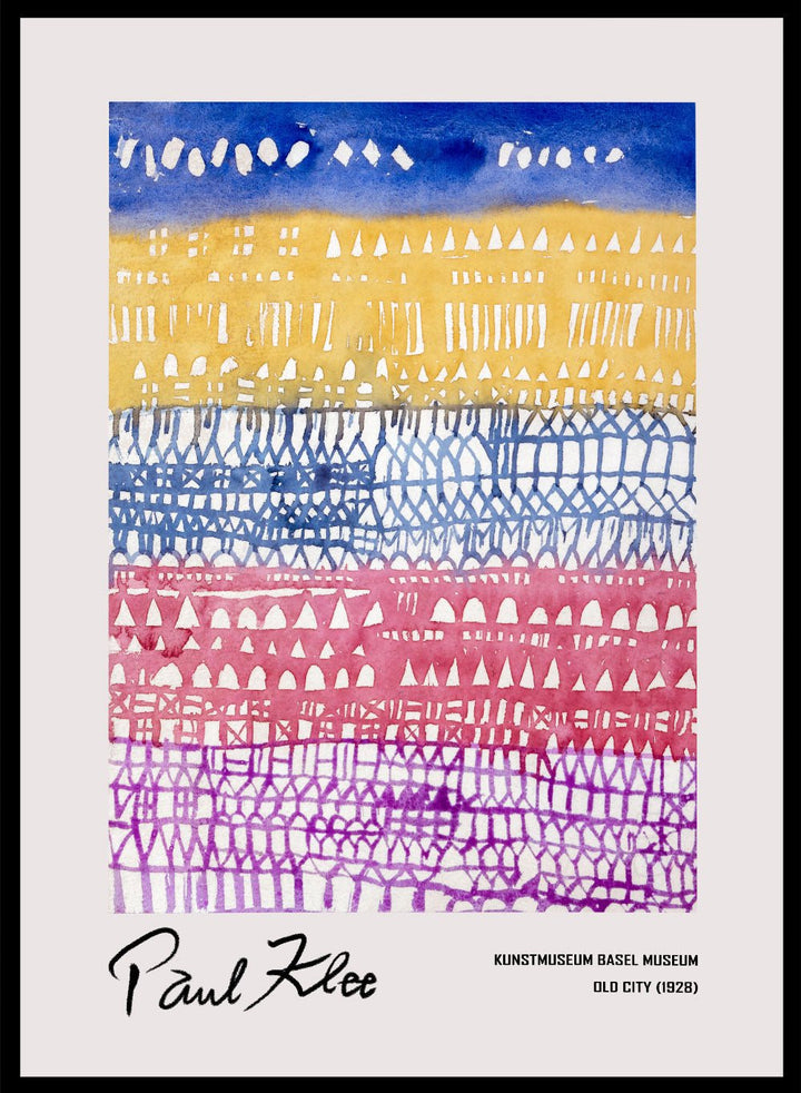 Paul Klee Old City 1928 Art Print_Sugar & Canvas