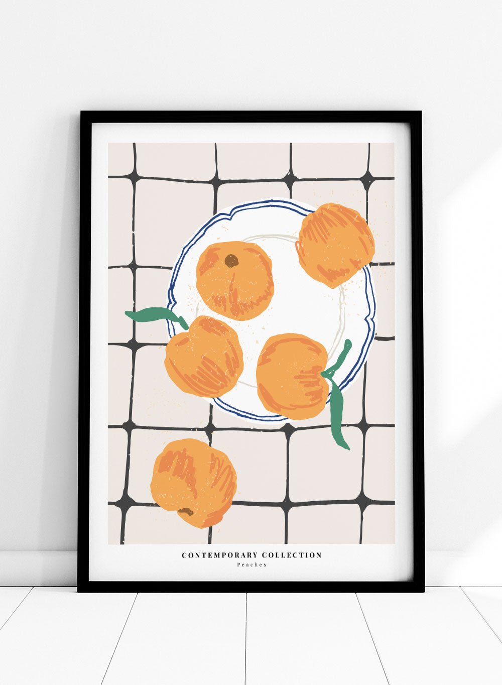 Peaches Kitchen Illustration Art Print_Sugar & Canvas