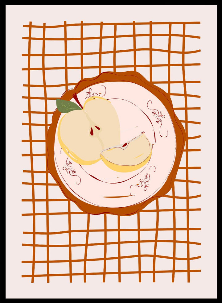 ‘Apple on Porcelain’ Aesthetic Art Print_Sugar & Canvas