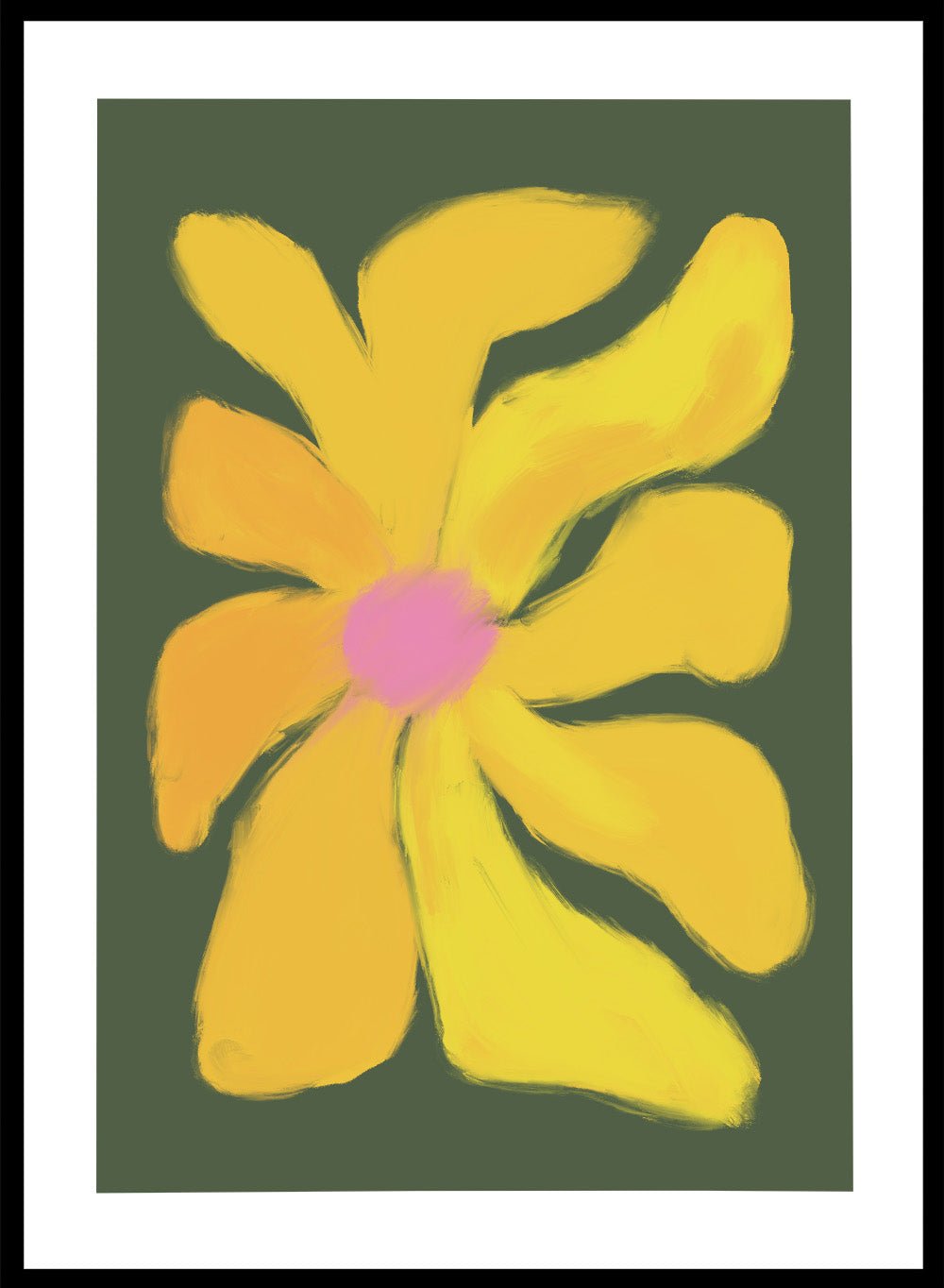 'Golden Petal' Aesthetic Art Print_Sugar & Canvas