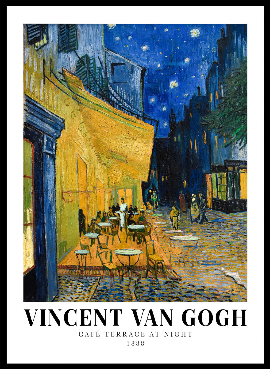 絵画 cafeteria Vincent Van Gogh Cafe Terrace at Night 1888 Vintage Exhibition