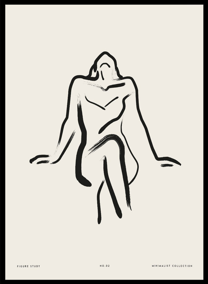 "Seated Figure No.02" Art Print_Sugar & Canvas