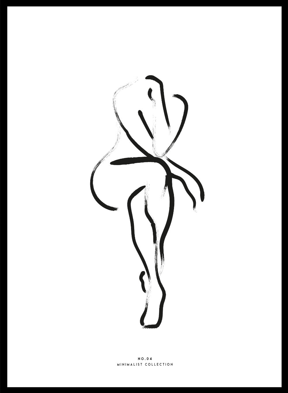 "Seated Figure No.04" Art Print_Sugar & Canvas