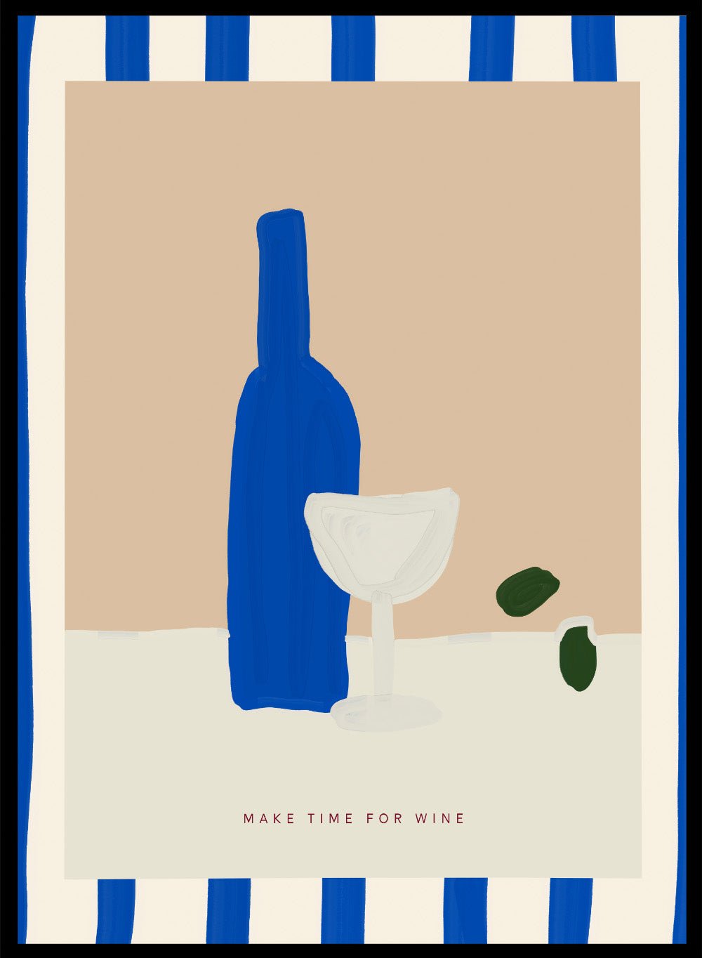 ‘Time for Wine’ Aesthetic Art Print_Sugar & Canvas
