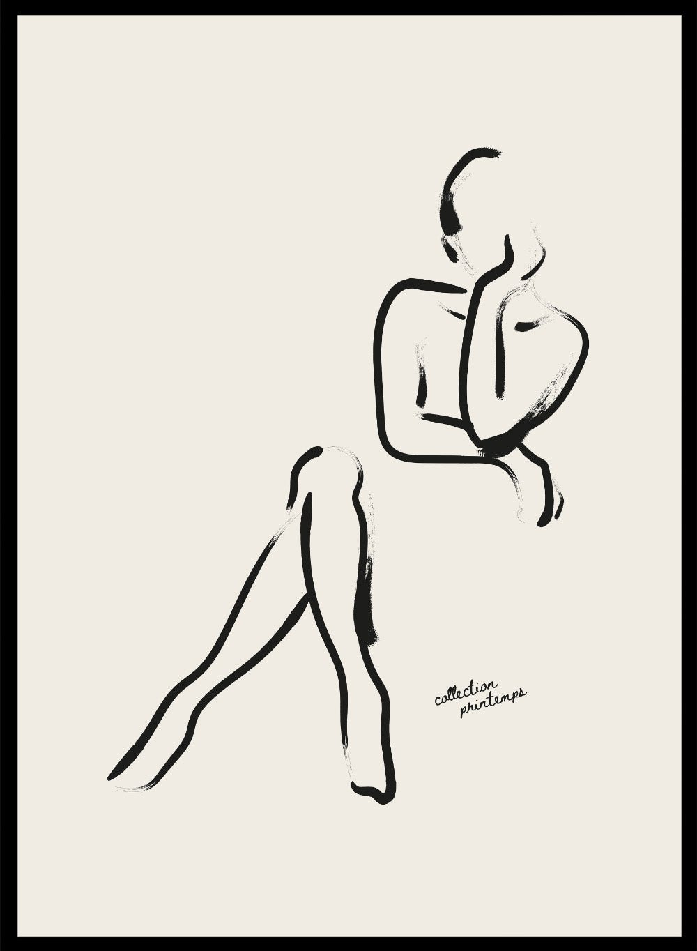 "Seated Figure" Art Print_Sugar & Canvas