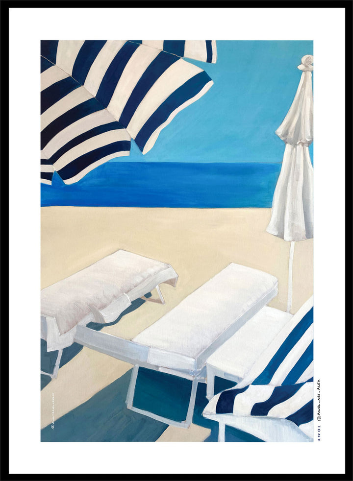Awol Art Alex - Summer Beach Getaway Art Print