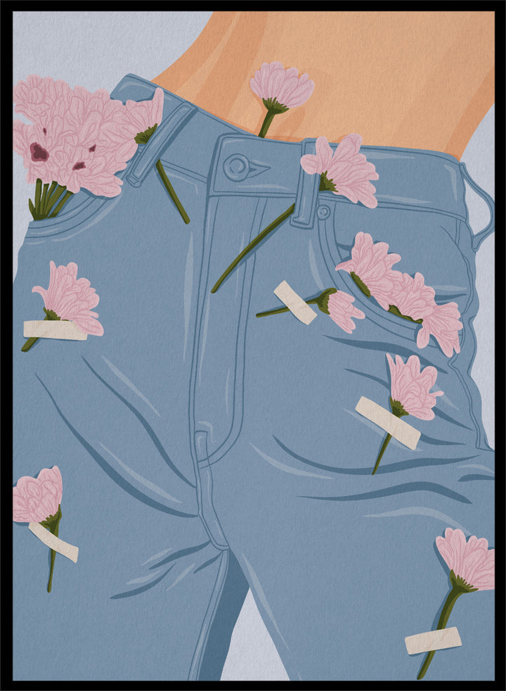 A stylized illustration of a person&