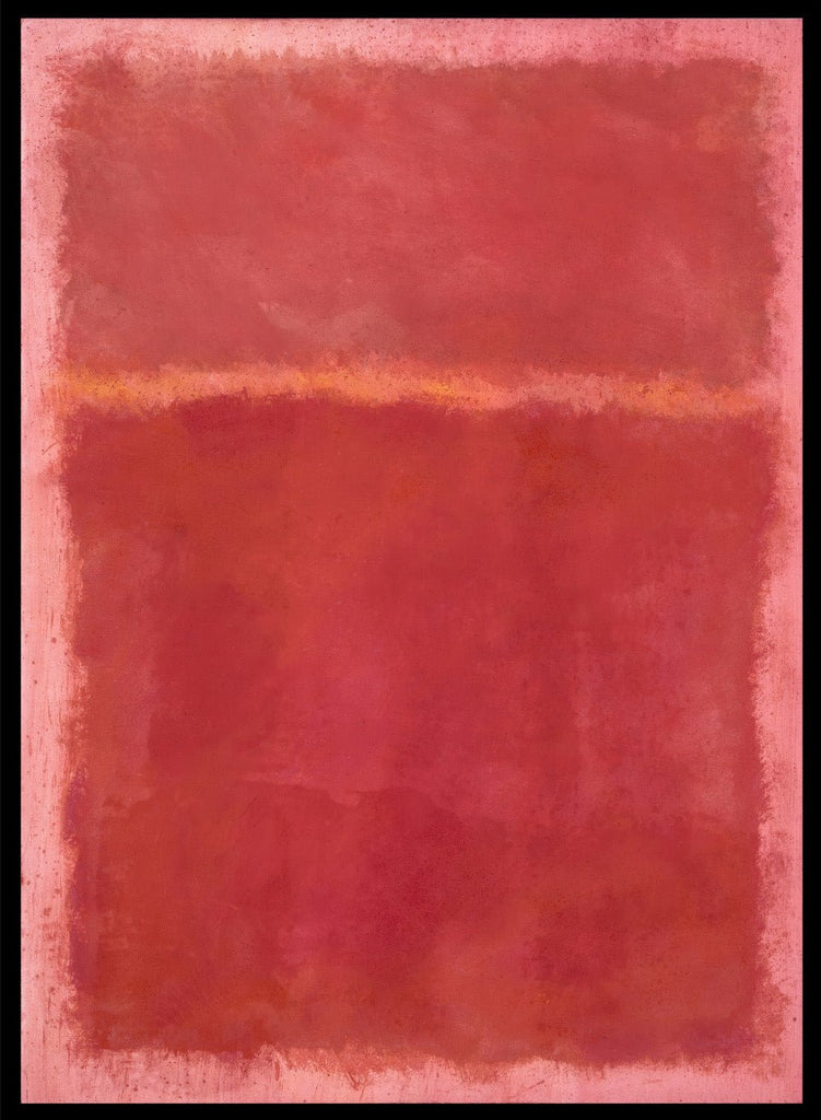 Mark Rothko Untitled Red, Orange on Pink Vintage Poster Colorful