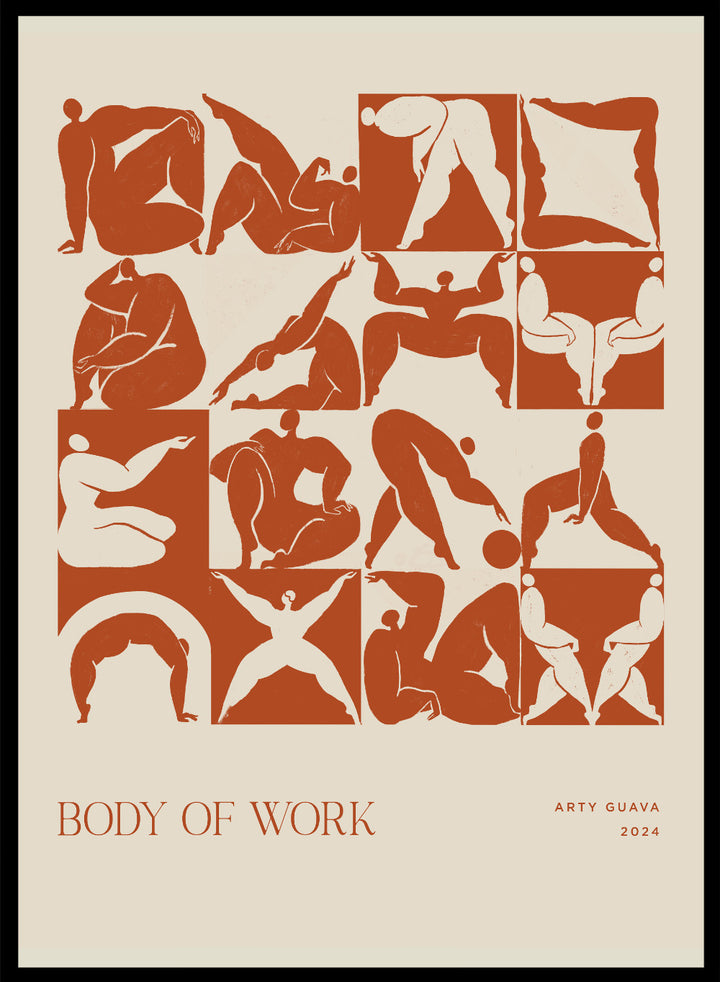Arty Guava - Body of Work (Terracotta) Art Print