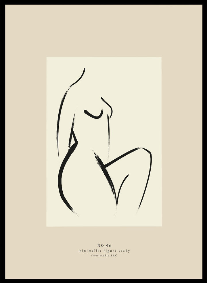 "Figure Study No. 06" Art Print_Sugar & Canvas