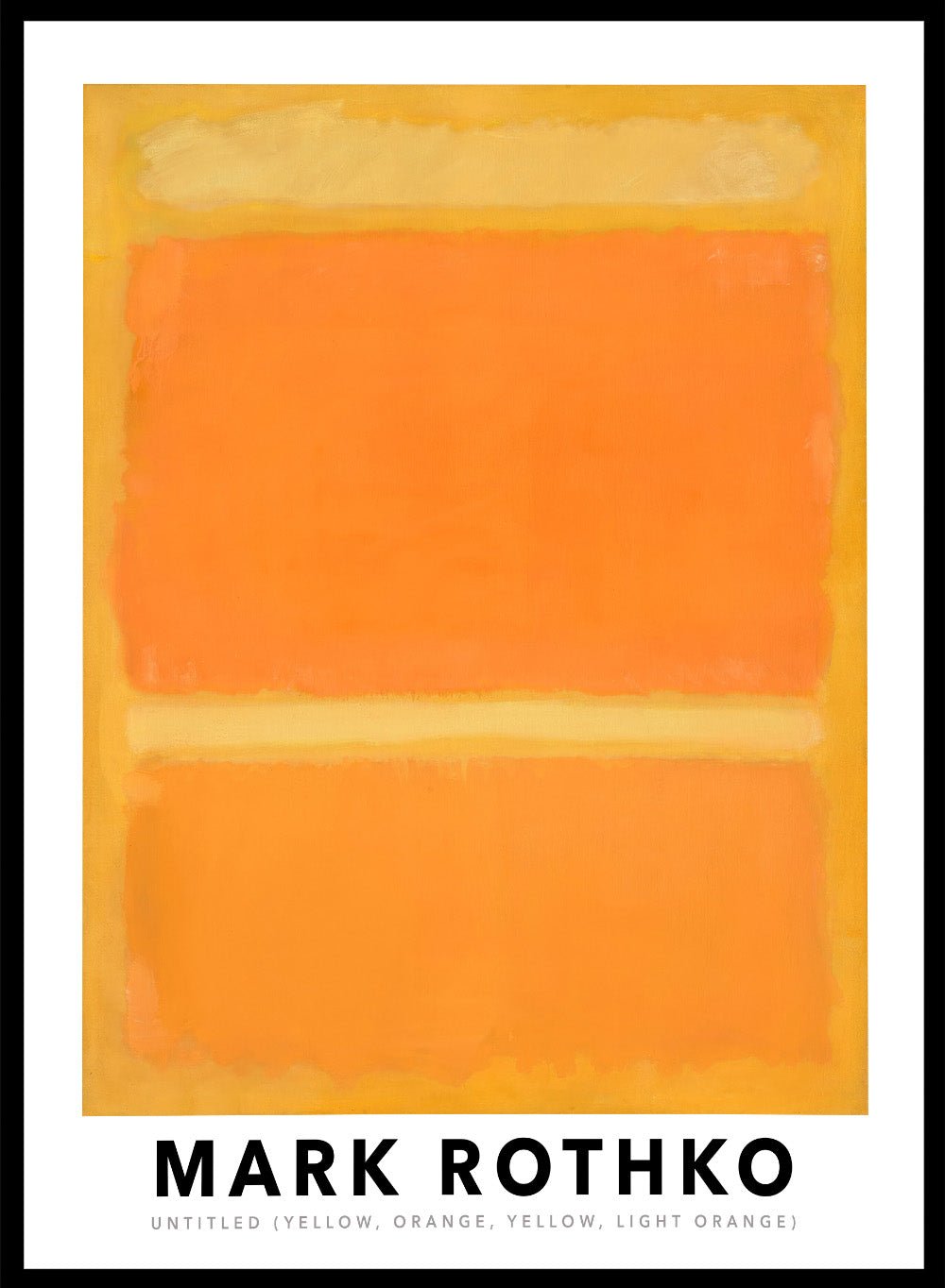 Mark Rothko Untitled (Yellow, Orange, Yellow, Light Orange) Art Print_Sugar & Canvas