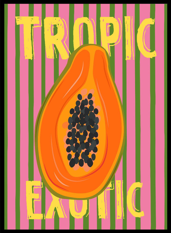 ‘Papaya’ Aesthetic Art Print_Sugar & Canvas