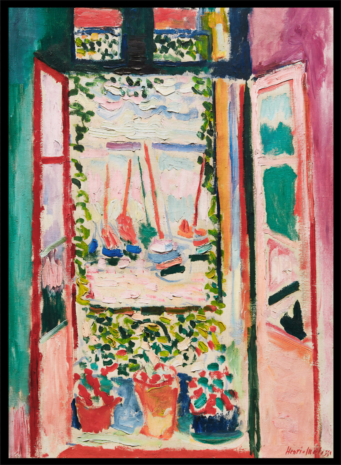 Henri Matisse Open Window 1905 Wall Art Print | Vintage Exhibition