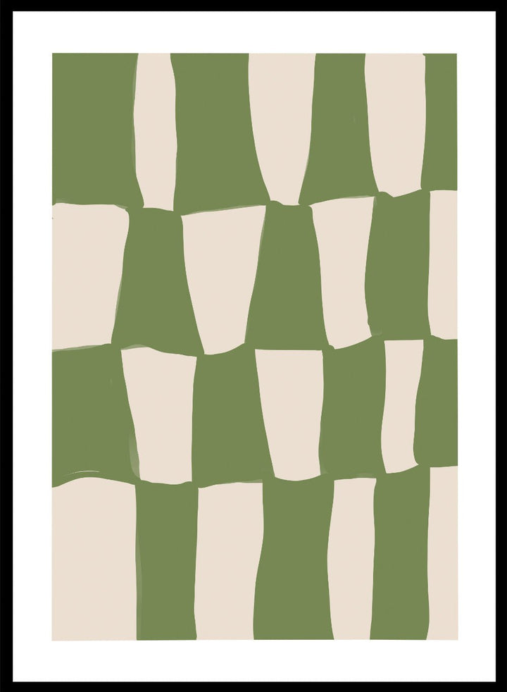 'Composition in Green' Aesthetic Art Print_Sugar & Canvas
