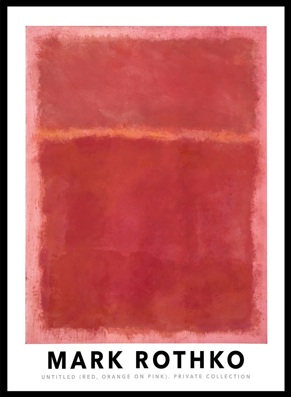 Mark Rothko Untitled (Red, Orange on Pink) 1968 Art Print_Sugar & Canvas