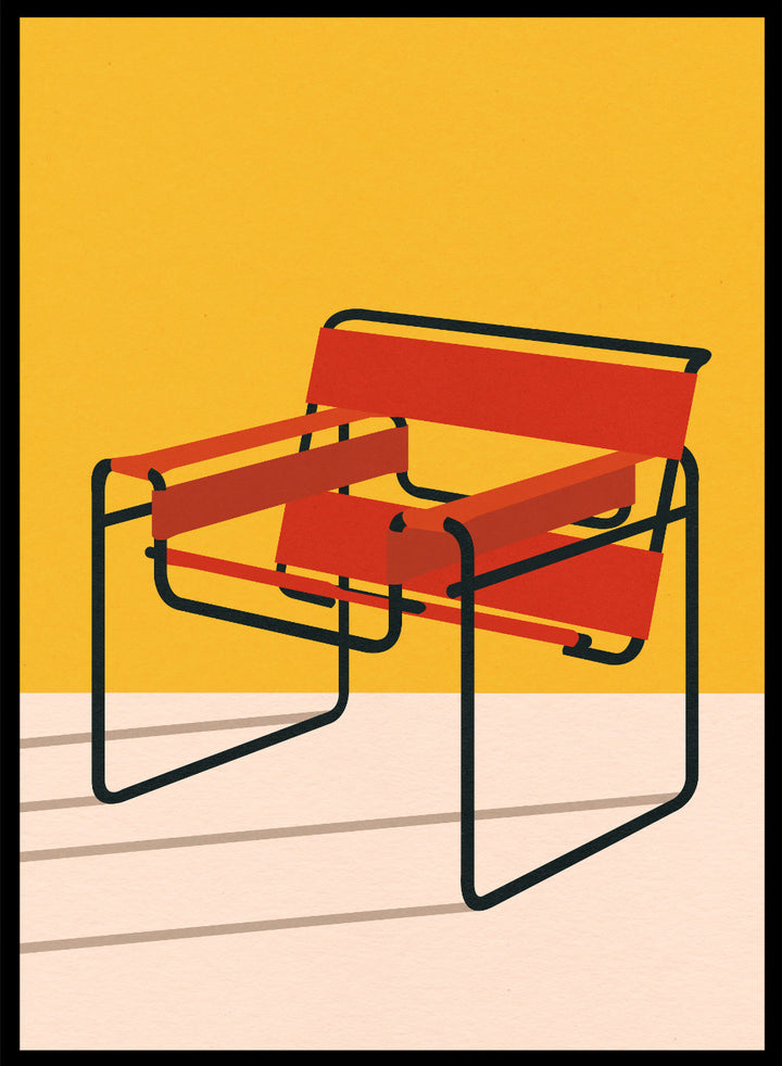 Rosi Feist - Wassily Chair Marcel Breuer Art Print