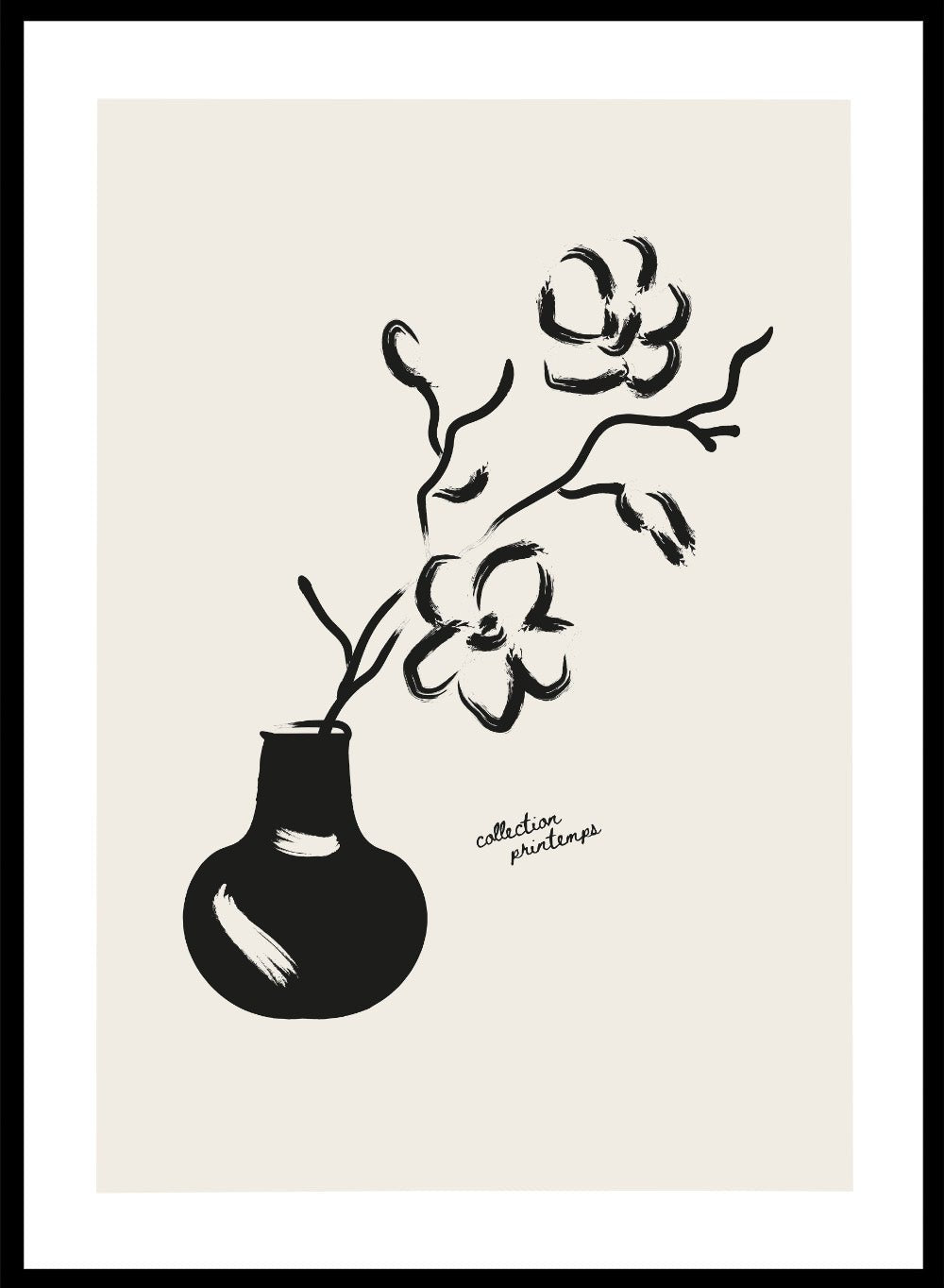 "Floral Vase Study" Art Print_Sugar & Canvas