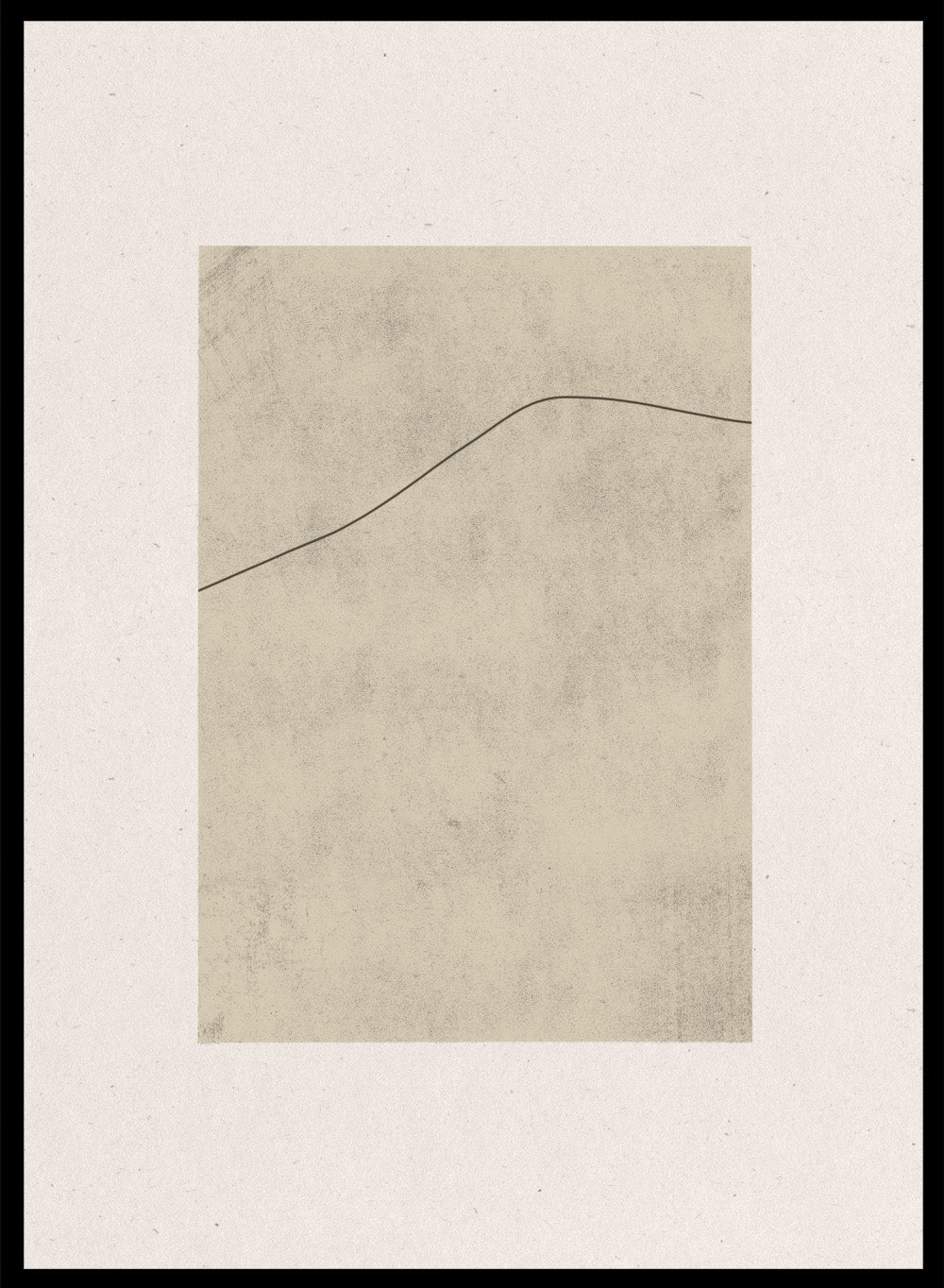 Minimal abstract line art print by The MIUUS Studio. Neutral beige wall art poster with modern graphic design, soft texture, contemporary abstract art print.