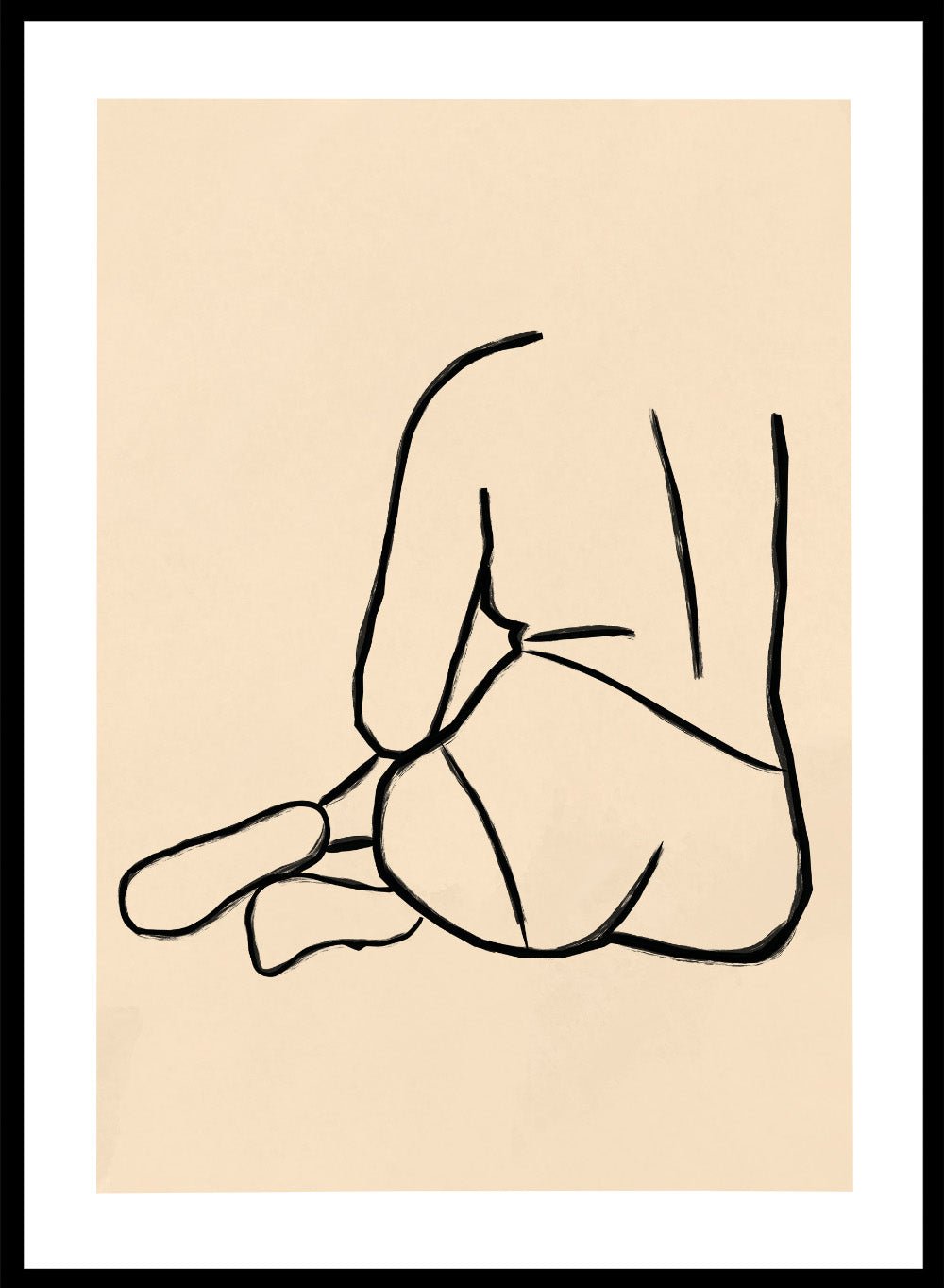 'Still Figure' Aesthetic Art Print_Sugar & Canvas