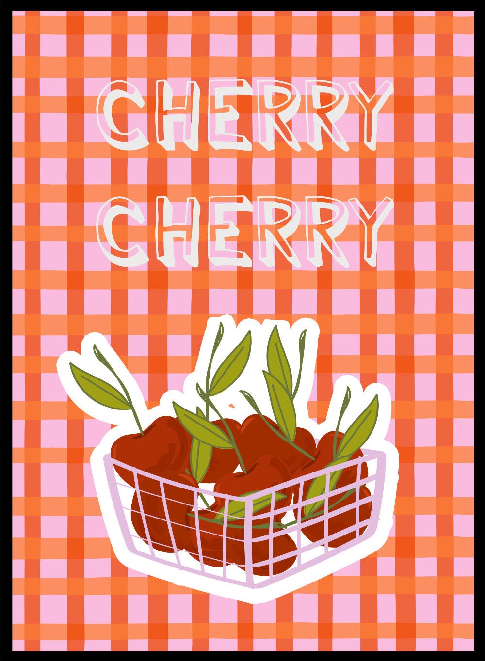 'Cherry Cherry' Aesthetic Art Print_Sugar & Canvas