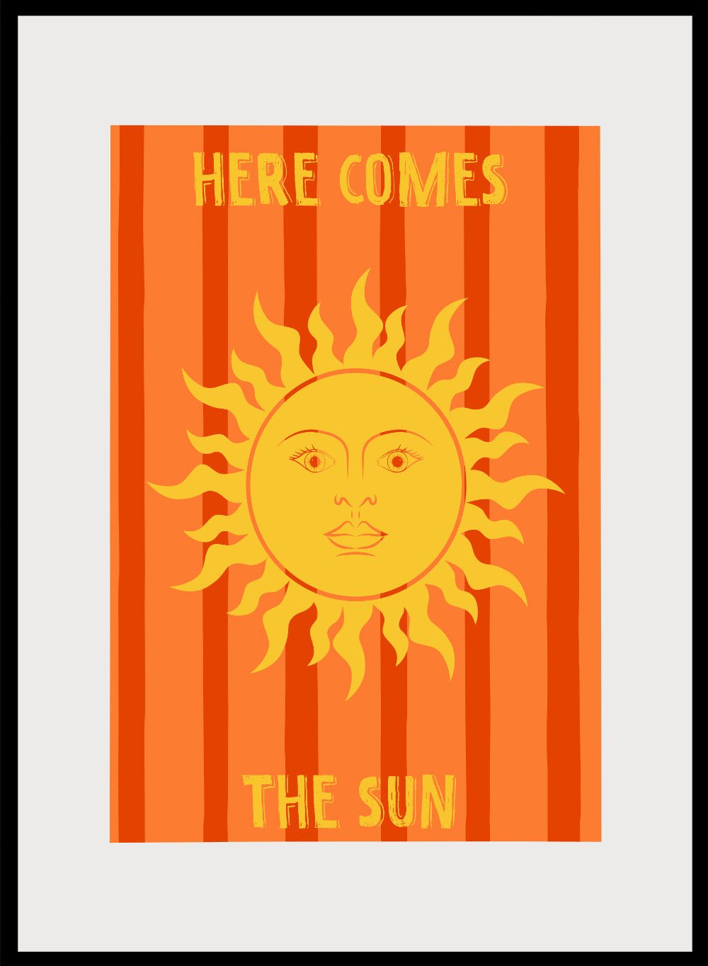 ‘Here Comes the Sun’ Aesthetic Art Print_Sugar & Canvas