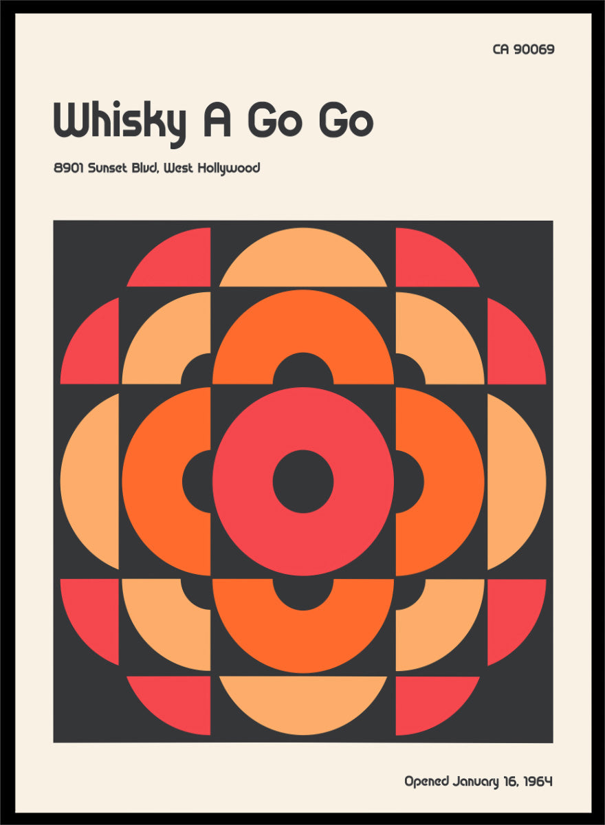 A retro-style poster or art print with the text &