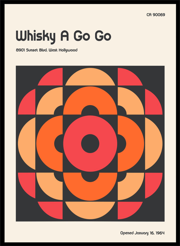 A retro-style poster or art print with the text &