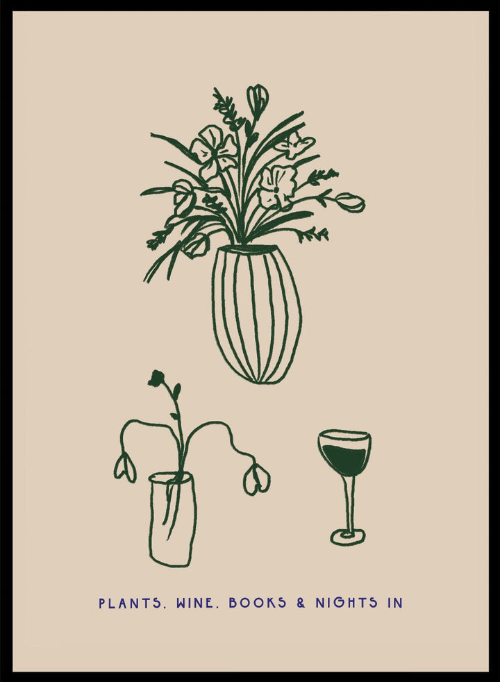 'Nights In' Aesthetic Art Print_Sugar & Canvas