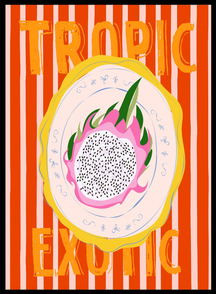 'Dragonfruit Delight' Aesthetic Art Print_Sugar & Canvas