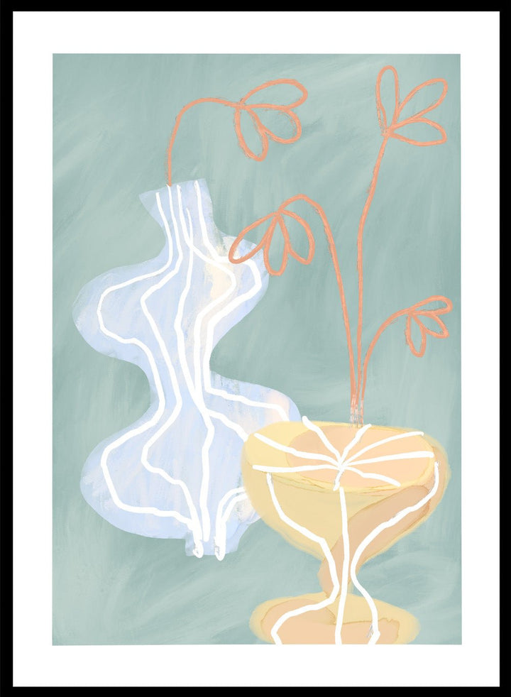 ‘Abstract Silhouettes’ Aesthetic Art Print_Sugar & Canvas