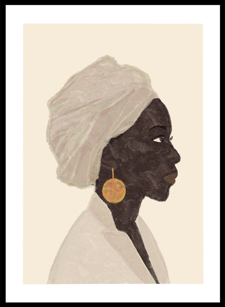 'Golden Earring' Aesthetic Art Print_Sugar & Canvas