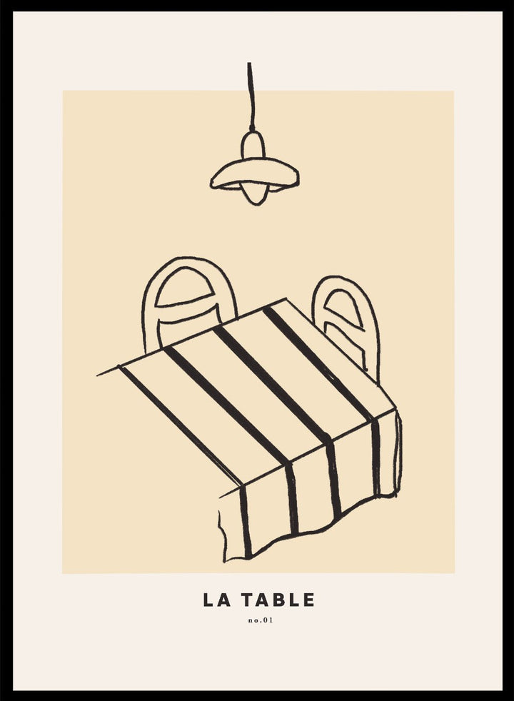 'Morning Table Study II' Aesthetic Art Print_Sugar & Canvas