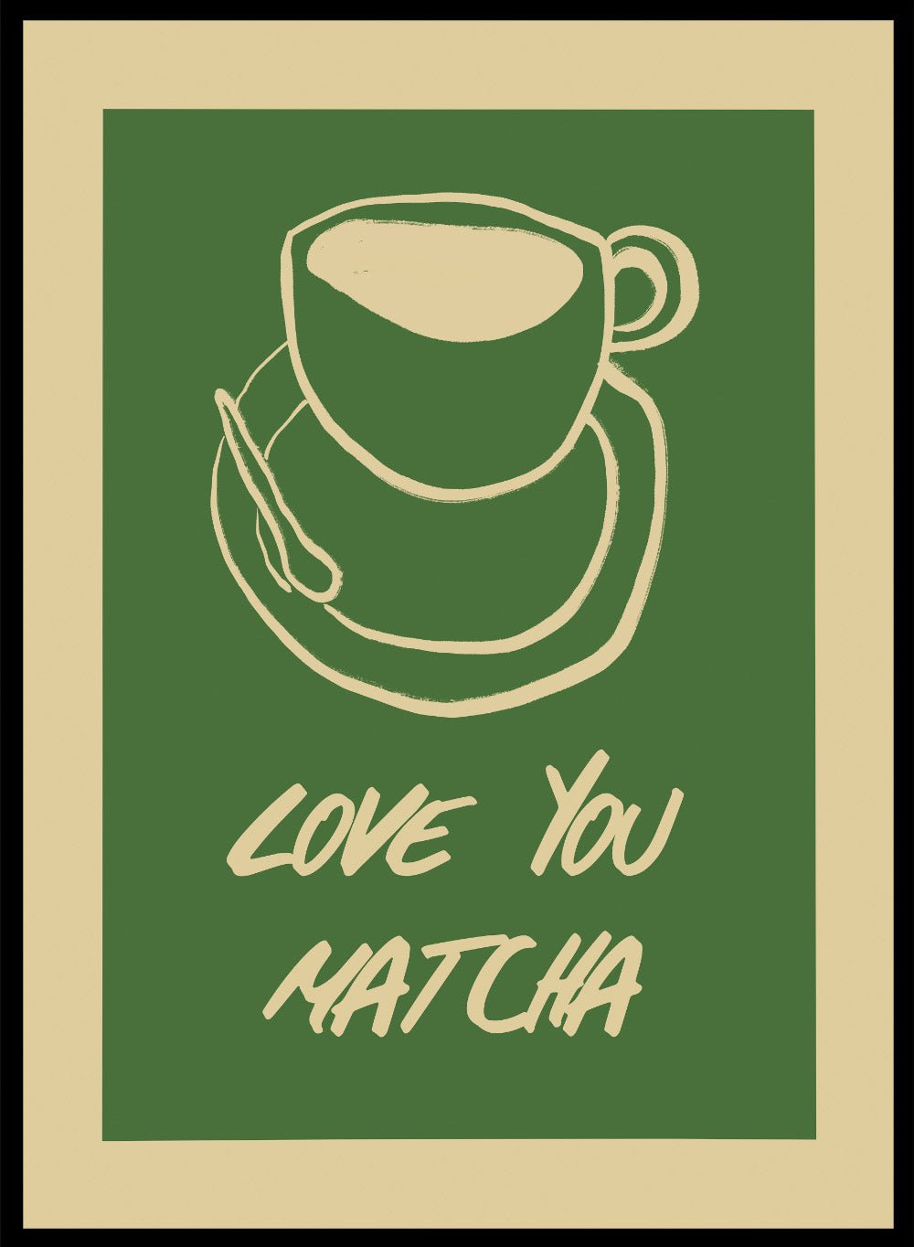 'Love You Matcha' Aesthetic Art Print_Sugar & Canvas