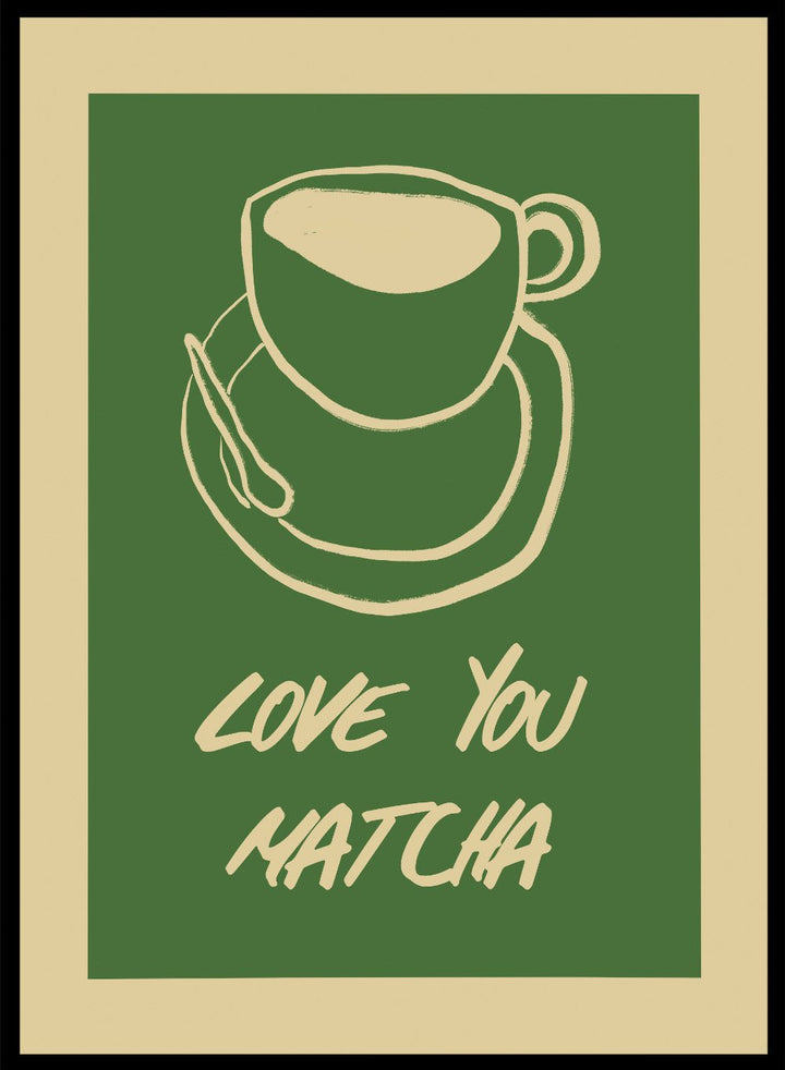 'Love You Matcha' Aesthetic Art Print_Sugar & Canvas