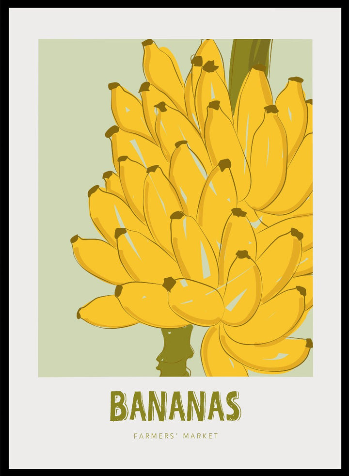 'Fruit Market Bananas' Aesthetic Art Print_Sugar & Canvas