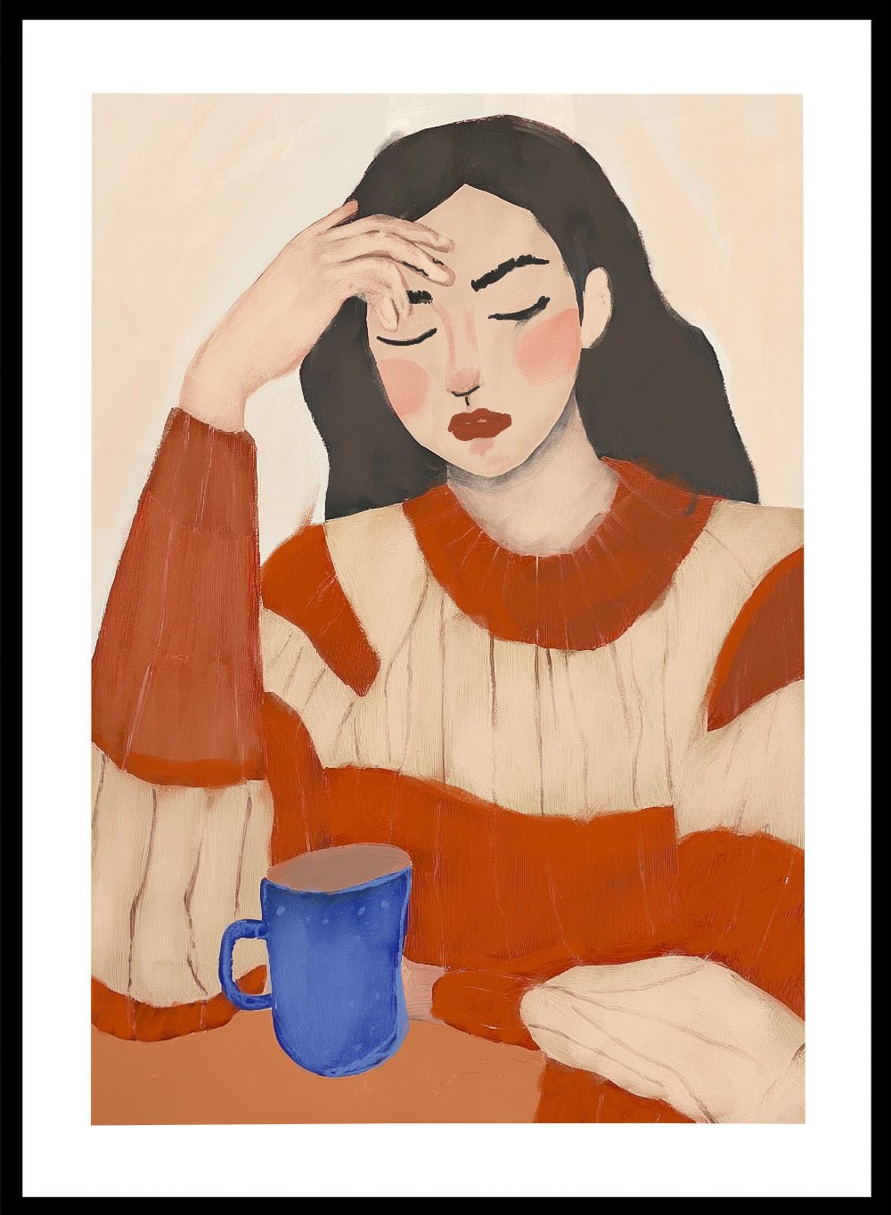 'The Coffee Break' Aesthetic Art Print_Sugar & Canvas