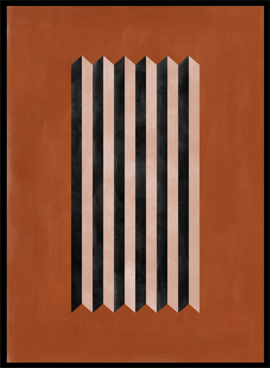 Elena Ristova - Folded Stripe Illusion Art Print