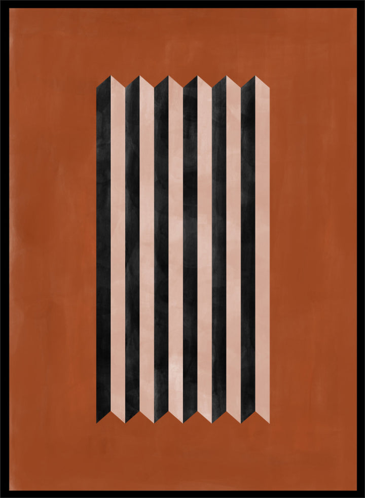 Elena Ristova - Folded Stripe Illusion Art Print