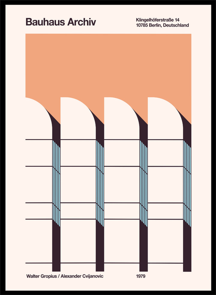 Florent Bodart - Modernist Arched Facade Art Print