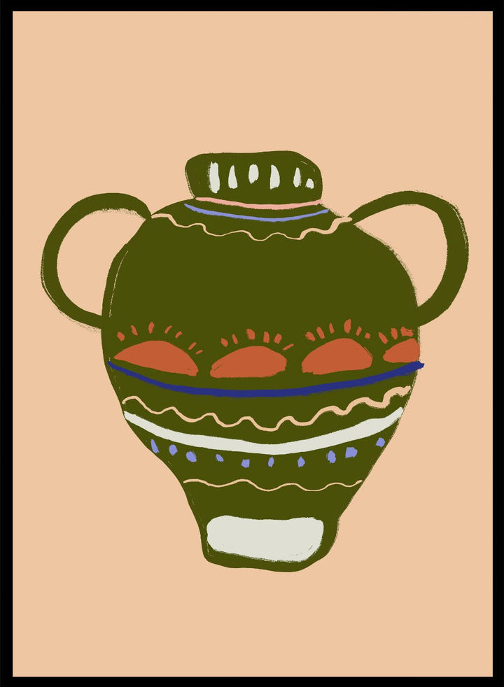 'Decorative Vessel' Aesthetic Art Print_Sugar & Canvas